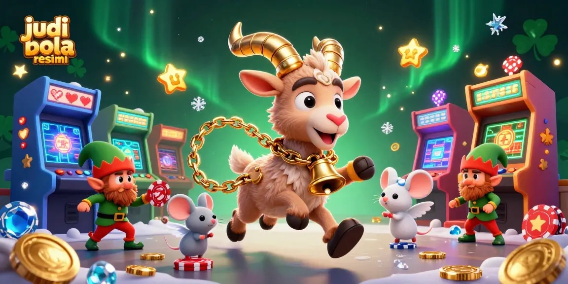 Experience the excitement of judi bola resmi with festive characters at a holiday-horror casino.