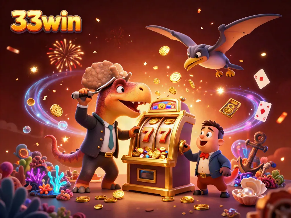 33win players enjoy a thrilling jackpot moment with vibrant casino elements and dynamic action.