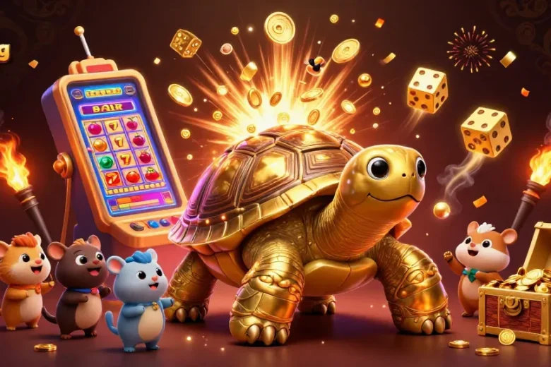 Experience thrilling wins with link mahjong ways as animated characters play amid vibrant slot themes and gold.